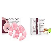 Momcozy Breast Therapy Packs, 2 Pack & Momcozy 100% Natural Nipple Cream