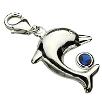 Sterling Silver Lobster Clasp Clip-On Dangle Charm
