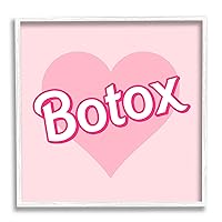 Pink Heart Botox Framed Giclee Art by Daphne Polselli