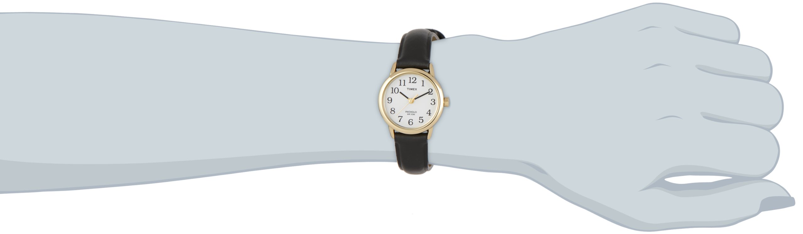 Timex Easy Reader Women's 25 mm Leather Strap Date Window Watch