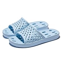 NewDenBer Bathroom Shower Shoes for Women and Men Non-Slip Quick Drying Beach Pool Shower Slides Sandals with Drain Holes