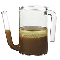 2-Cup Glass Gravy Sauce Stock Soup Fat Grease Separator - Dishwasher Safe, 6.5 x 3 x 5 inches