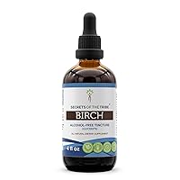 Secrets of the Tribe Birch Tincture Alcohol-Free Liquid Extract, Birch (Betula Pendula) Dried Leaf (4 FL OZ)