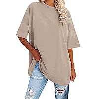 Women's T Shirts Plus Size T Shirts Oversized Tees Summer Short Sleeve Loose Tunic Tops