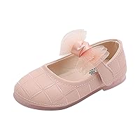 Light up Slippers for Toddler Girls Girls Dress Shoes Wedding Bowknot Girl Shoes Princess Party School Shoes Low Toddler