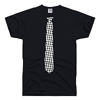 Men's Checkered Necktie T Shirt