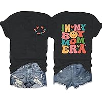 Boy Mom Shirts Mom Era Tshirt: Funny in My Mom Era Shirt for Women Mama Graphic Tee Tops