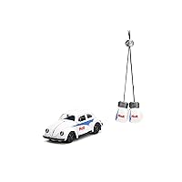 Punch Buggy 1:32 Scale 1959 Volkswagen Beetle Die-cast Car with Mini Gloves Accessory (White), Toys for Kids and Adults