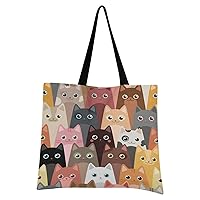 Canvas Tote Bag for Women with Pocket,Canvas Tote Purse Work Tote Bag Canvas Shopping Bag