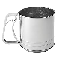 Mrs. Anderson’s Baking Hand Squeeze Flour Sifter, Stainless Steel, 5-Cup Capacity