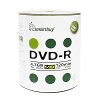 Smart Buy 200 Pack DVD-R 4.7gb 16x Logo Blank Data Video Movie Recordable Disc, 200 Disc 200pk