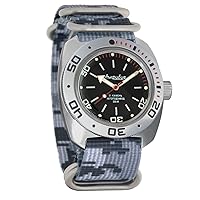 Vostok Amphibian Automatic Mens Self-Winding Diver Amphibia 710 Case Wrist Watch 710820