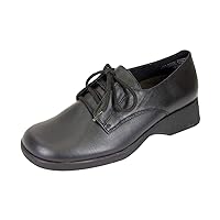 Piper Women's Wide Width Cushioned Leather Lace Up Shoes