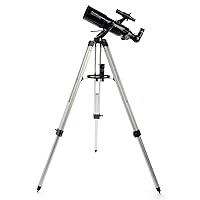 Celestron - PowerSeeker 80AZS Telescope - Manual Alt-Azimuth Telescope for Beginners - Compact and Portable - Bonus Astronomy Software Package - 80mm Aperture