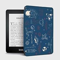 Kindle Paperwhite Case - All New PU Leather Smart Cover with Auto Sleep Wake Feature for Kindle Paperwhite 10th Generation 2018 Released, Cartoon Spaceship