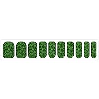 Cucumber Pattern Cute Nail Stickers 10 Pcs Full Wrap DIY Nail Strips Decal Decor Easy to Apply Long Time