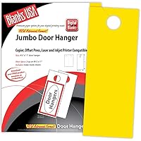 Jumbo Door Hanger, 2-up, Sunfish Yellow, 500pk