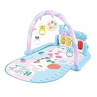 Baby Play Gym, Baby Playmat, Kicks Piano Gym,5 in-1 Baby Activity Gym, Musical Activity Center Kick & Play Piano Gym Tummy Tiime Padded Mat for 0-36 Months Toddler Infant