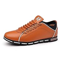 Mens Driving Shoes Fashion Walking Flat Sneakers Comfort Lace-up Business Casual Shoes Wedding Office Dress Shoes