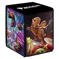 Ultra Pro - Wilds of Eldraine Alcove Flip Deck Box Food Fight for Magic: The Gathering, Protect & Store Commander MTG Decks, Collectible Card Storage, Standard Size Cards, Trading Cards