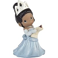 Disney Showcase Princess Tiana Figurine | My Dream Starts with Me Tiana Bisque Porcelain Figurine | Princess and The Frog | Disney Decor