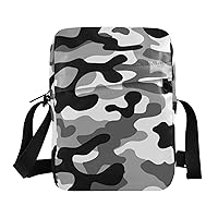 Military Camouflage Messenger Bag for Women Men Crossbody Shoulder Bag Purse Crossbody Bags Shoulder Handbags with Adjustable Strap for Work Business