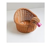 Wicker Baskets in 3 Colors and Shapes, Polypropylene Casket with air Access, Food basket for Bread, Fruit, Vegetables, Pastries, Braided Basket (Color : Donald duck)