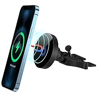 15W Magnetic Wireless Car Charger CD Slot Mount for iPhone 13/13 Pro/13 Pro Max/13 mini/12/12 Pro/12 Pro Max,Powerful Suction Auto-Alignment Mag-Safe Car Mount, Compatible with Mag-Safe Cases