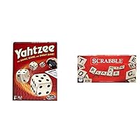 Yahtzee Classic and Scrabble Crossword Game Bundle
