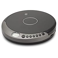 GPX PCB319B Portable Cd Player with Bluetooth, Includes Stereo Earbuds, Black