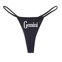 Gemini Zodiac Sign Women's Cotton Thong Bikini