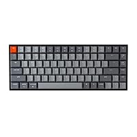 Keychron K2 75% Layout RGB Bluetooth Wireless Mechanical Keyboard with Gateron G Pro Red Switch/Anti Ghosting/N-Key Rollover, Compact 84 Keys USB Wired Gaming Keyboard for Mac Windows-Version 2