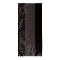 Black Cellophane Goodie Bags - 14'' x 5.3'', 30 Count - Perfect Stylish & Versatile Party Favor Bags for Birthdays, Baby Showers, and More
