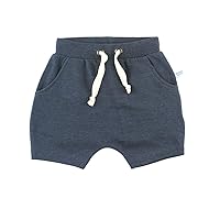RUGGEDBUTTS® Baby/Toddler Boys Knit Pull-On Jogger Shorts with Drawstring Waistband