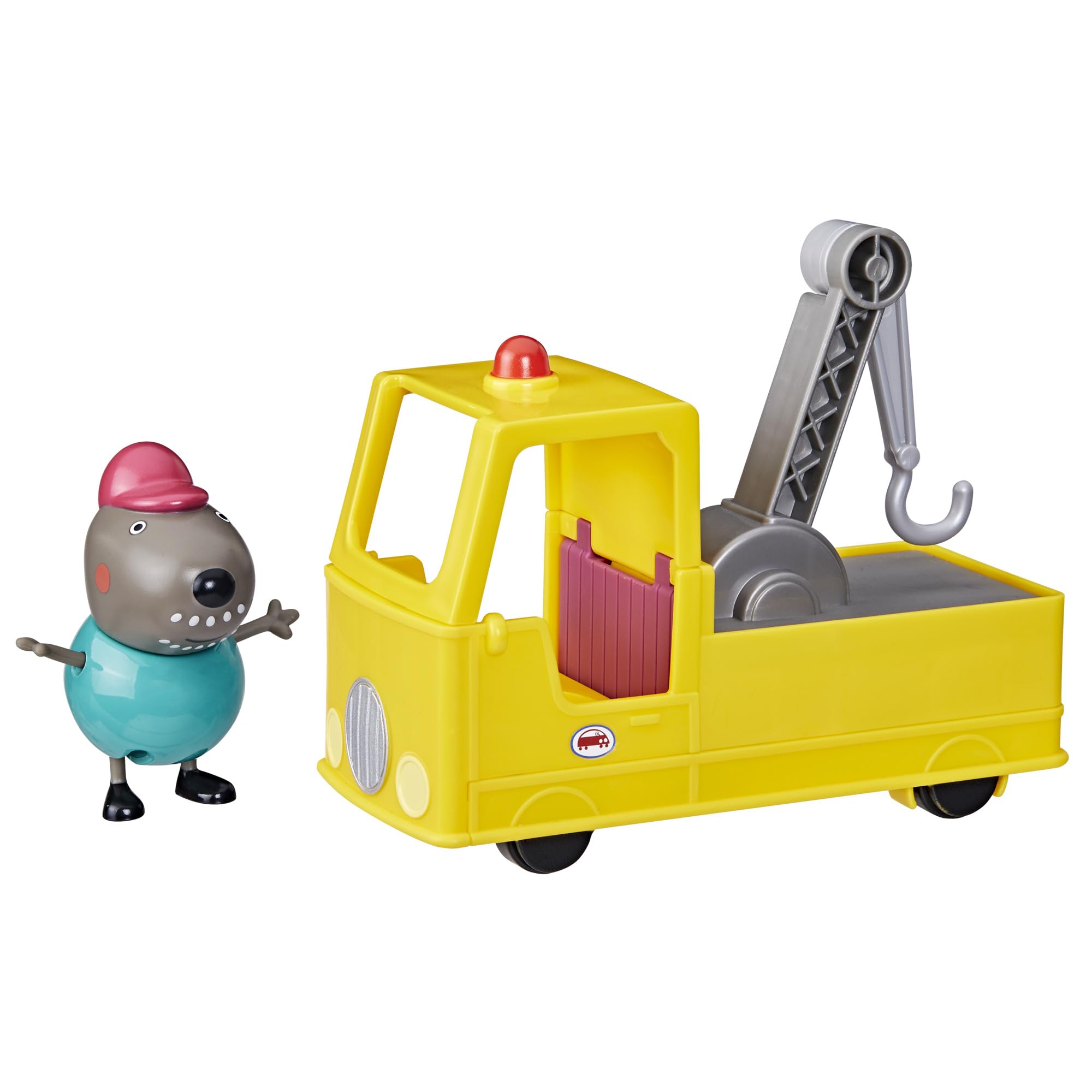 PEPPA PIG Granddad Dog's Tow Truck Construction Vehicle and Figure Set, Preschool Toys for Boys and Girls 3 Years and Up