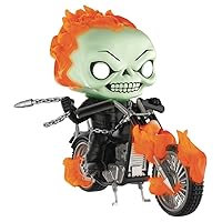 Funko Pop! Rides: Marvel Classic Ghost Rider with Bike (Glow in The Dark Version) Vinyl Figure