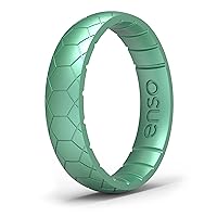 Enso Rings Thin Legend Silicone Ring | Made in The USA | Ultra Comfortable, Breathable, and Safe Silicone Ring