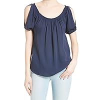 Joie Womens Kendal Pullover Blouse, Blue, Large