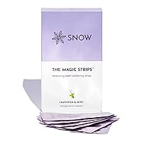 Snow The Magic Strips - Safe for Enamel Dissolving Teeth Whitening Strips - Mess-Free Portable Teeth Whitener for Oral Care with Lavender & Mint Flavor, Whitening Strips for Teeth, 1 Pack of 28 Strips
