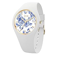 ICE-WATCH - ICE Blue White Porcelain - Women's Wristwatch with Silicon Strap
