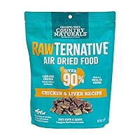 Grandma Mae's Country Naturals RawTernative Air Dried Dog Food 1 LB Chicken and Chicken Liver Recipe