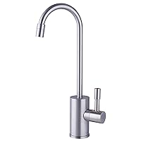Ready Hot RH-F570-BN Faucet Only for Instant Tank, Insulated, Safety Lock on Handle, Single Lever Hot Water, Brushed Nickel Finish