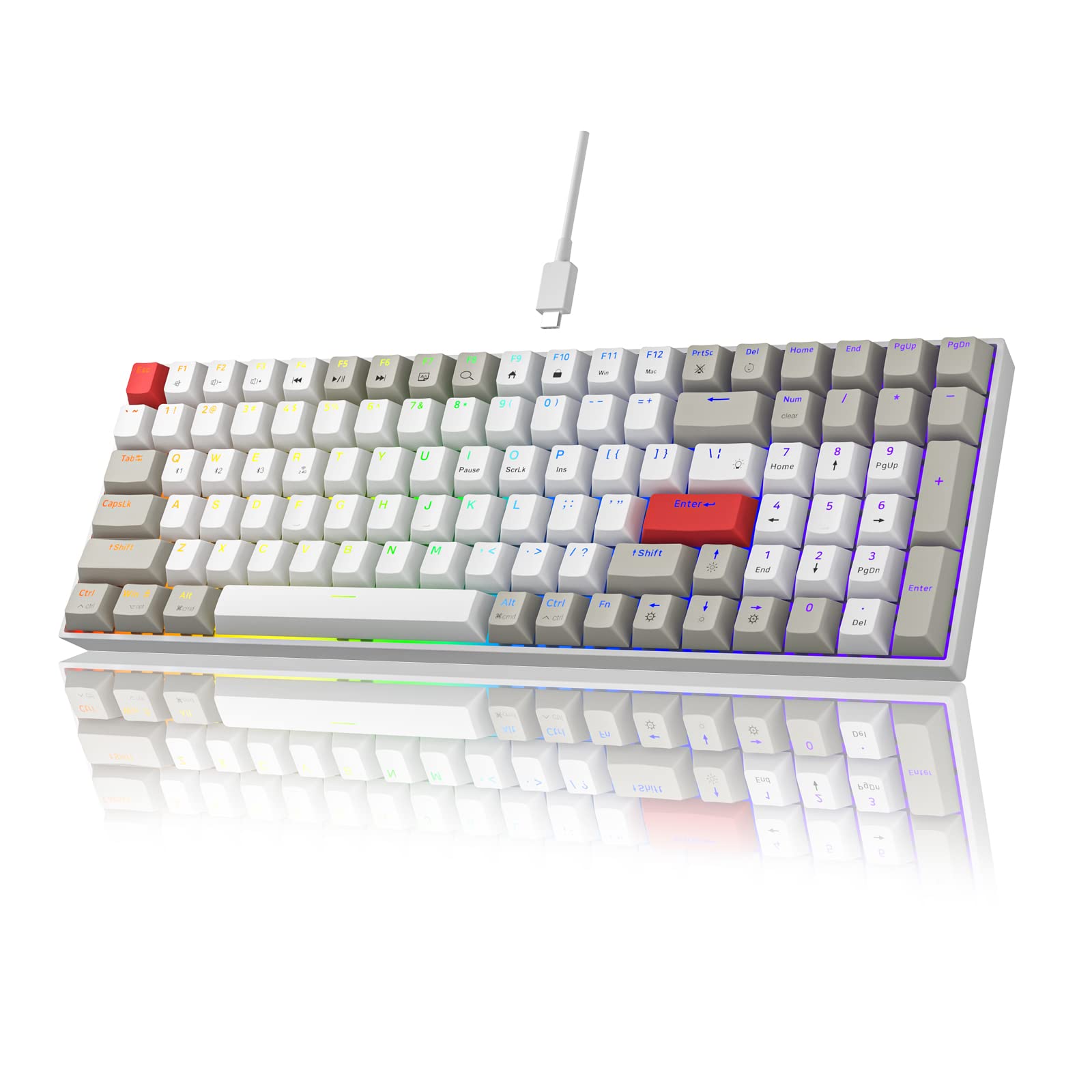 NEWMEN G610 GAMING KEYBOARD - HOT SWAPPABLE - 60% - BROWN SWITCHES