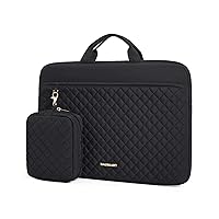 BAGSMART 13-14 inch Laptop Sleeve with Handle,Portable MacBook Case Sleeve Fitted with MacBook Air 13.3 inch, MacBook pro 14 inch,Black