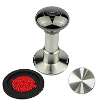 The Force Tamper Automatic Impact Adjustable Constant Pressure and Autoleveling Coffee Tamper Black Mirror Jellyfish AL Handle Set Pro (Standard Set, 53.00mm)