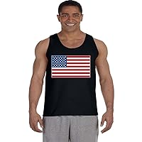 Mens Tank Tops American Flag T-Shirt Sleeveless Muscle Tee