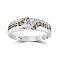 The Diamond Deal10k White Gold Womens Round Diamond Halo Bridal Wedding Anniversary Engagement Ring 3/8 Cttw