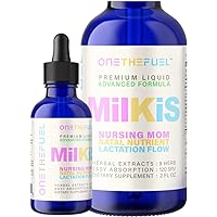MILKIS 2oz. Plant-Based Lactation Support Breastfeeding Supplement + Breastmilk Supply Increase Nourish for Healthy Baby & Nursing Mom. Pure Vegan Herbal Extracts Fast Absorb Tincture Liquid