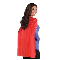 Red Cape Costumes for Kids and Adults - One Size Fits Most (1 Count) - Great For Party Dress-Up - Superhero & Halloween Capes
