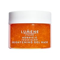 Lumene Nordic C Fresh Glow Brightening Gel Mask - Gentle Vitamin C Face Mask - Arctic Cloudberry AHA Exfoliant for Glowing Skin - Hydrating Facial Mask - (150mL)